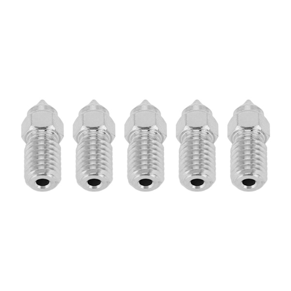 5 st 3D-skrivarmunstycke 1,75 mm M6 höghastighetsmunstycke för Creality Ender 5 S1 0,4 mm