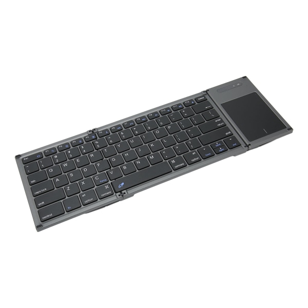 Bärbart Bluetooth tangentbord Vikbart resetangentbord för multi enheter med pekplatta för OS X för Android för Windows