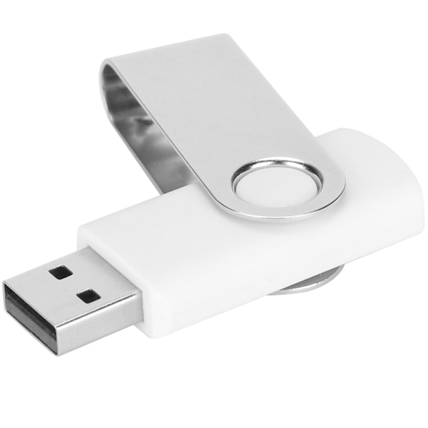 USB Flash Drive Candy White Rotatable Portable Storage Memory Stick for PC Tablet 128GB