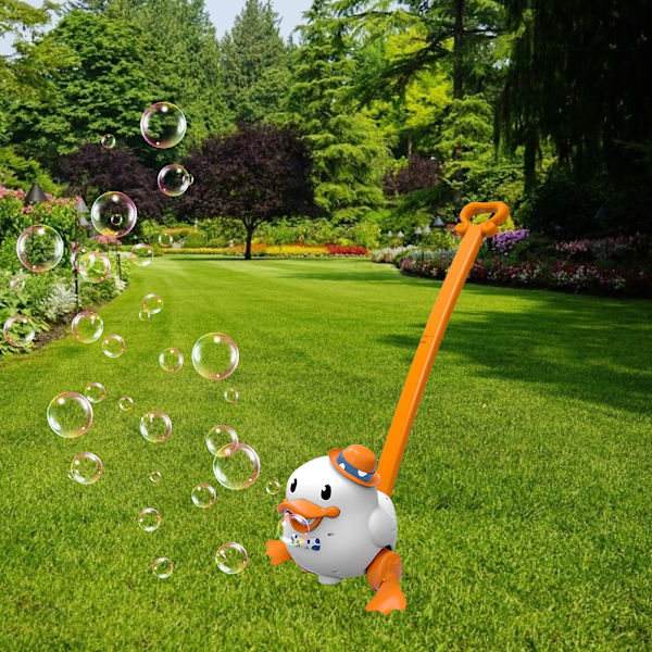 Bubbelgräsklippare för barn Hand Push Bubble Machine Utomhus Push Bubble Toys Födelsedagspresenter för flickor och pojkar