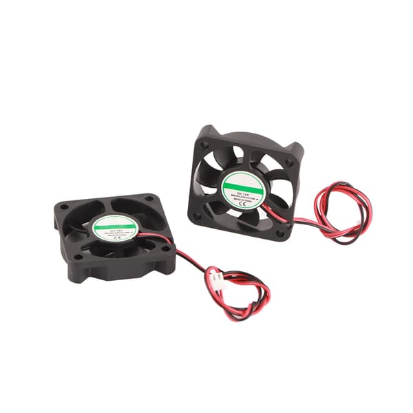 2 stk. 3D-printertilbehørsdel DIY 5010 Køleventilator 2Pin 12V 4000‑6500 RPM 30dB 8‑14CFM