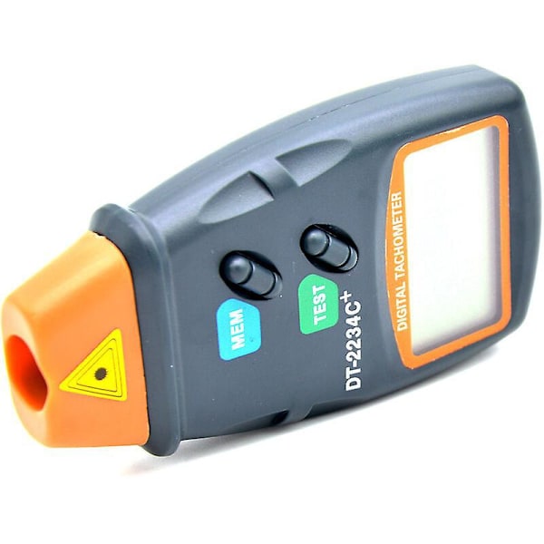 Digitalt turtallsmåler Profesjonell digital turtallsmåler LCD-skjerm Turtallsmåler Tester Rev Counter Autochange Kontaktløs RPM Tach Fontainebleau