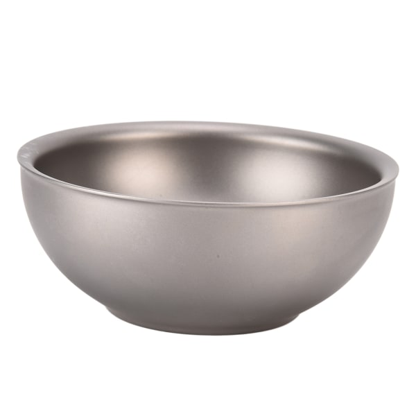Bärbar Ti Bowl Drop High Hardness Ti Bowl för utomhuscamping Picnic Vandring Medium Storlek