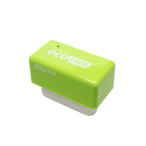 4 kpl, Bensiiniajoneuvon automaattinen optimointi ECO OBD2 Teho Polttoaineen lisäys, Vihreä