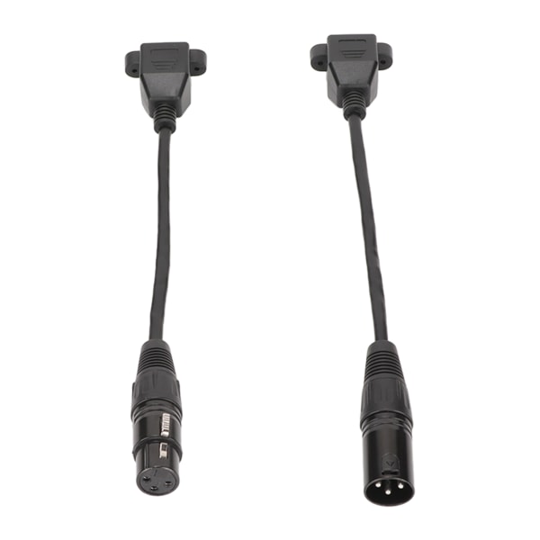 2 kpl XLR3–RJ45-kaapeli 3-pin Plug and Play -naaras XLR-verkkojohto LED-nauhatallennusstudioon