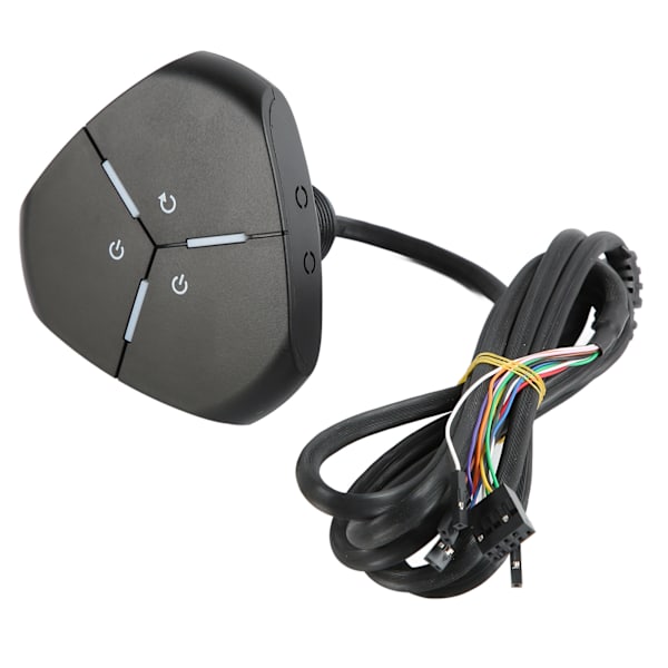 PC Power-knap Dual Power Switch Robust Meget holdbar ABS Desktop Computer Switch til stationær computer