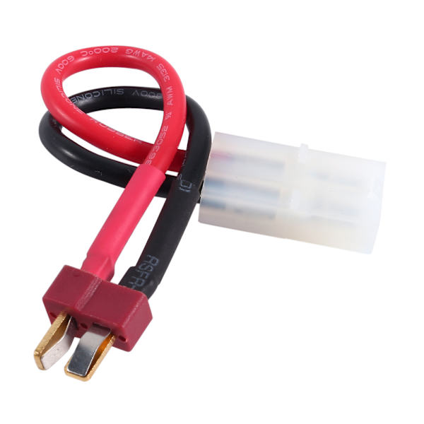 Deans Style T-stik hanstik 14AWG blødt silikonetrådkabel