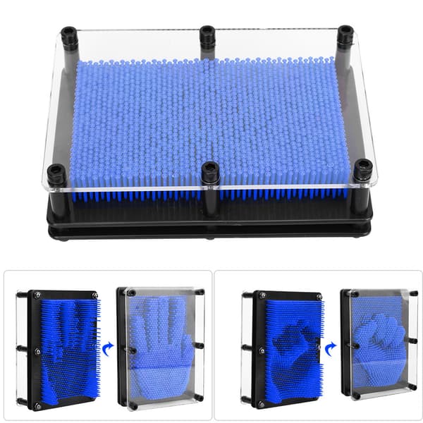 3D Klon Håndmodel Børn Plast Hånd Ansigt Model Dyb Blå Klon Pin Art