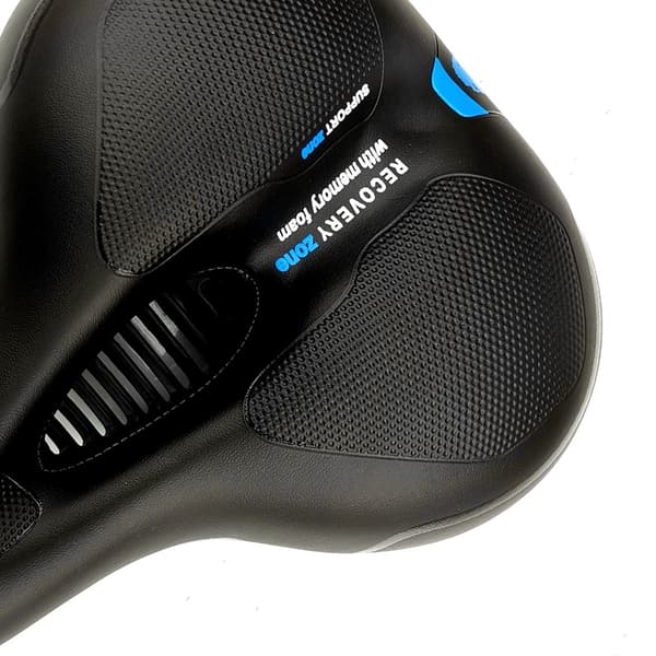 Cykelstolskudde Elastisk Slitstark Mjuk Andningsbar Mountainbikesadel med Reflexband Blå