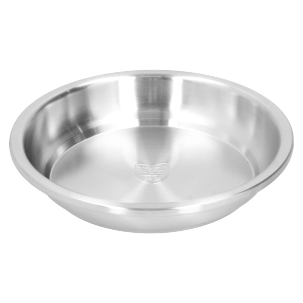 Dyb tallerken rustfrit stål Kraftig salat suppe serveringsfad Service til hjemmekøkken26cm