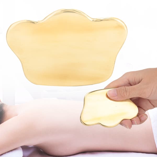 Ren koppar kropps-SPA massageverktyg Gua Sha-bräda akupunkturskrapa massager