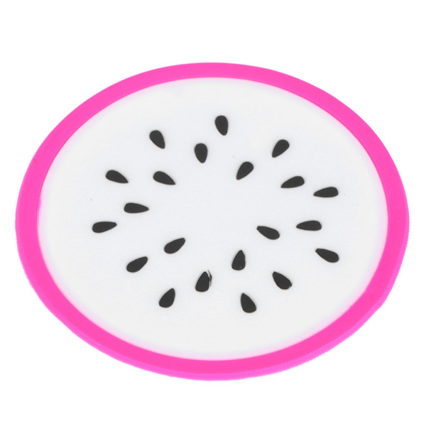 Fruit Shape Coaster Pöytäastiat Placematto Silikoni Cup juomatelineet Mat KeittiötarvikkeetDragon Fruit