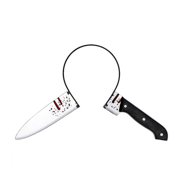 Halloween Skräck Pannband Skrämmande Bloody Axe Prop Hårband Bär för huvud Halloween Cosplay Zombie rekvisita