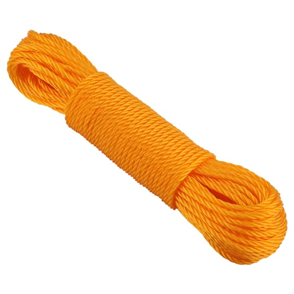 20m nylonrep linor klädstreck trädgård camping utomhus (orange)