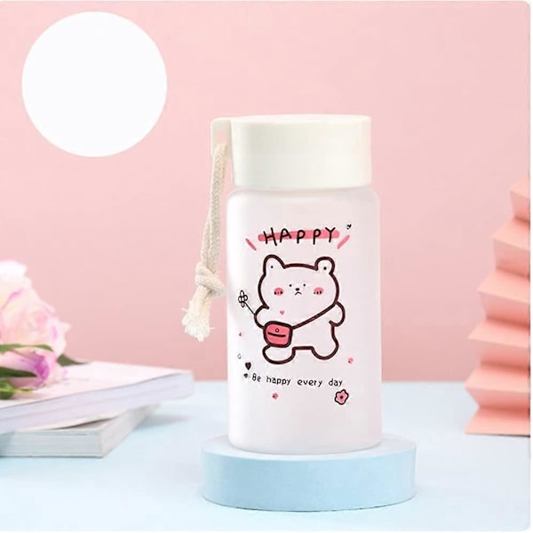 Plastmugg, bärbar vattenmugg, frostad handmugg, PP-material av livsmedelskvalitet, lämplig för utomhussporter, hemmakontor, etc. 500 ml