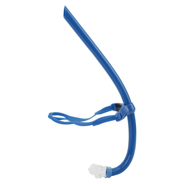 Simning frontmonterad snorkel med silikonmunstycke Simträningsandning GearBlue