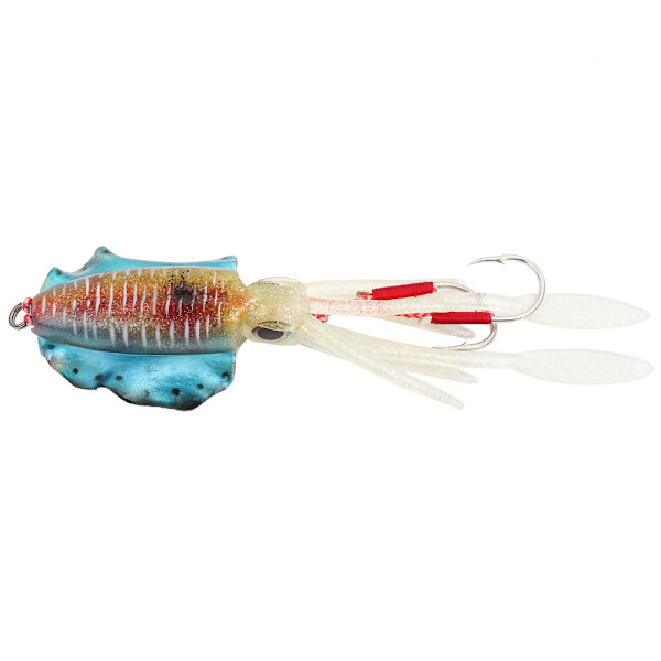 Pehmeä valoisa kalastussyötti UV Octopus Squid Lure -kalastustarvikkeet3#
