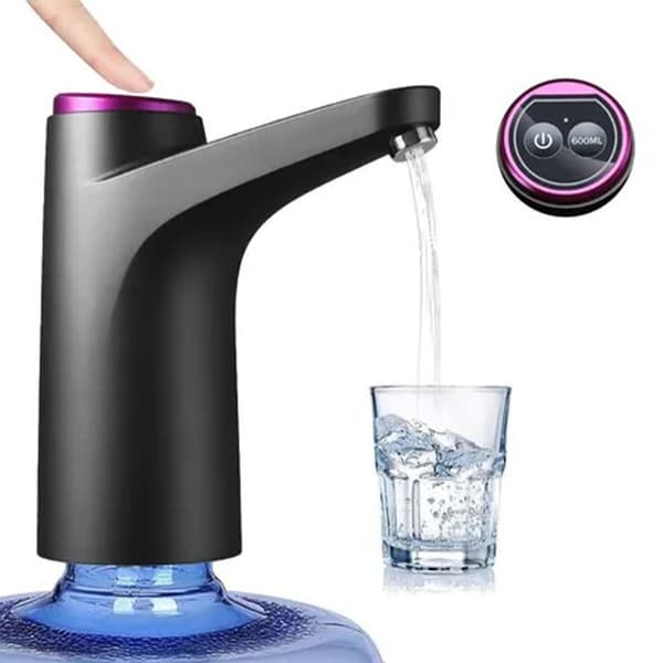 Elektrisk vanndispenser USB-drevet knappdesign Smart automatisk vannflaskepumpe