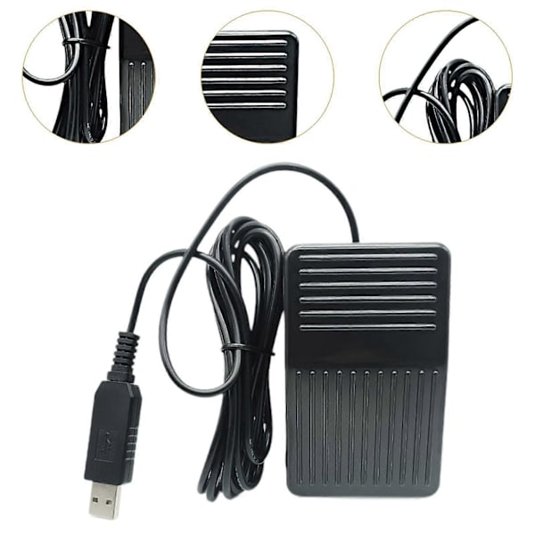 USB Fodkontakt Opgraderet Tastatur PC Spil Fodpedal til Spil Video Computer--
