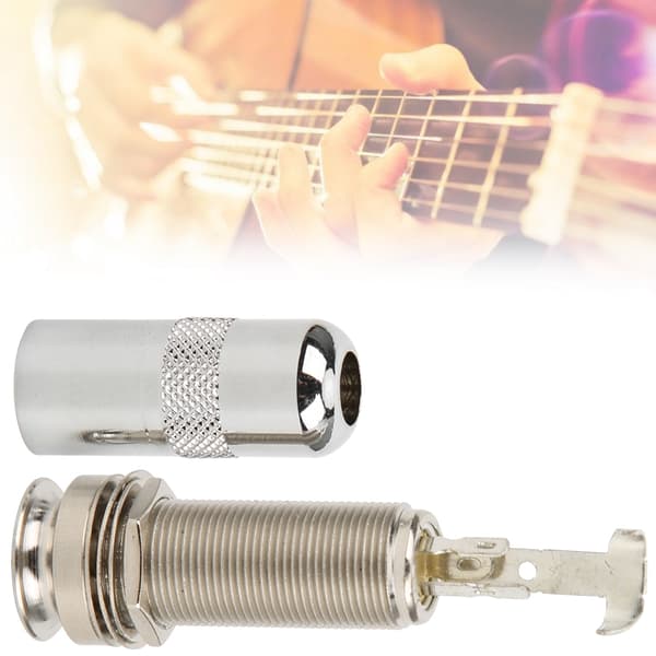 Guitar End Pin Endpin 1/4in Gevind Cylinder til Guitar Rem Lukning Stik og Bas Tilbehør