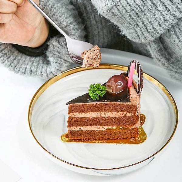 Rustfrit stålblad kaffeske sæt - 12 stk.