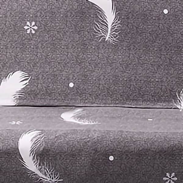 Armrestless Sofa Stretch Cover Folding Sofa Bed Protector Cover Printed Soft Sofa Slipcovers for Home Snowflake Grey Feather