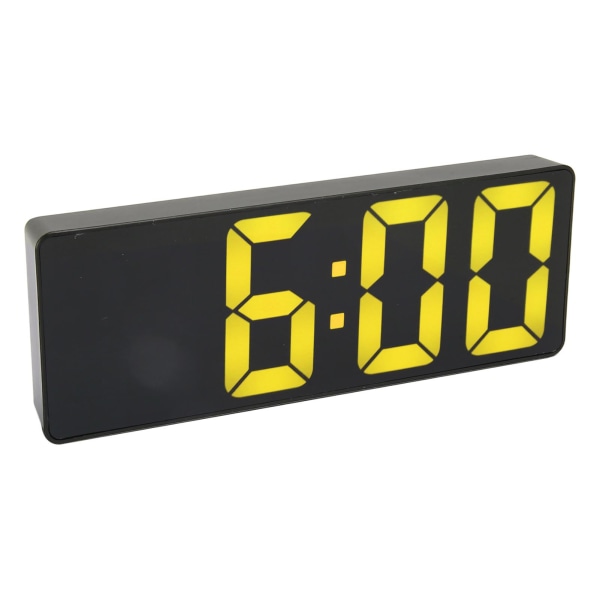 Digital väckarklocka Svart 12/24H temperaturdisplay USB eller batteridriven LED-klocka för kontorssal i sovrum