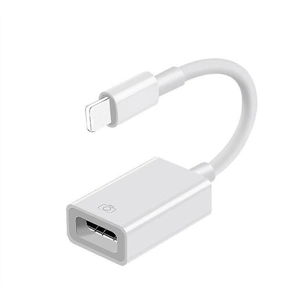 USB-adapter 2-pack Typ A hane till hona Adapter Kompatibel med Olika Enheter Vit