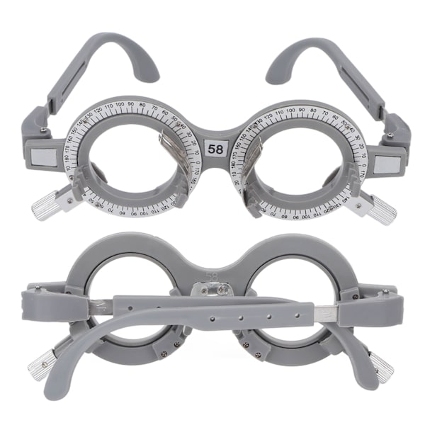Optisk prøvelinsestel Professionel justerbar prøveramme til optikere Hospitaler Skoler Pupilleafstand 58 mm/2.3in