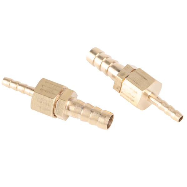 2 stk 4-8 mm messingkobling slangehale reduserende pluggkontakt