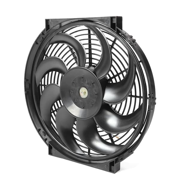 14in Elektrisk Slim Radiator Køleventilator Samling 12V Universal Dele med Monteringssæt