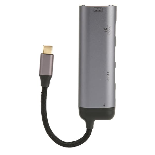 Typ C Dockningsstation Multifunktionell Typ C till PD100W USB3.1 USB2.0 Typ C2.0 4K Typ C Hubb för Bärbara Datorer PC