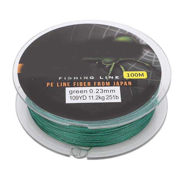 100m Multicolor Flettet Fiske Line Slidstyrke Holdbar Flettet Fiske WireGrøn 2.0