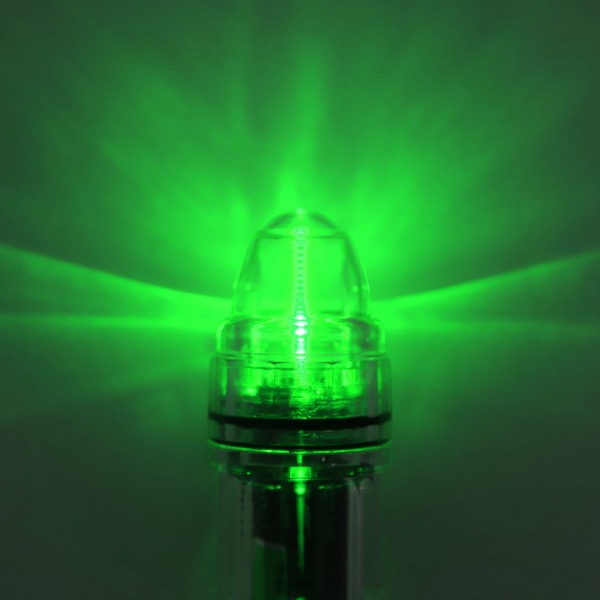 LED-kalastusvalo syväuisteluun - AA-paristokäyttöinen, läpinäkyvä muovi, vihreä, merelle ja makealle vedelle