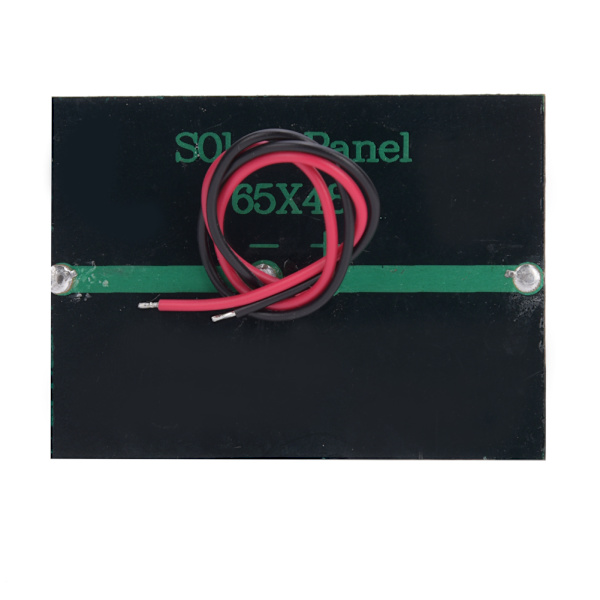 4st 3V 0,3W polykristallin kisel DIY säkerhetssolcellsladdningspanel med kabel 65x48mm