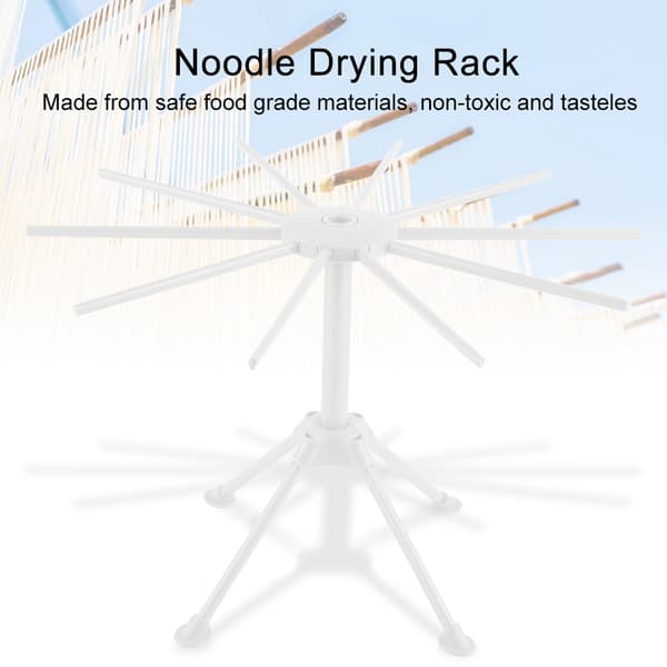 Nudel Spaghetti Pasta Torkställning Stativ Torkare Vikbart Köksredskap (Vit)