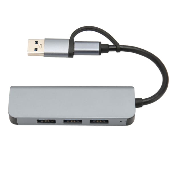 4 i 1 USB3.0 Hub 5Gbps USB C til USB 3.0 Hub USB Splitter USB Hub Extender USB3.0 Dongle til Windows til Linux til Chrome OS