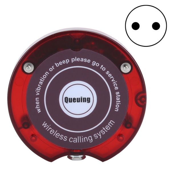 SU‑668 Wireless Queue Calling System Personsøkeradapter Ladebase for restaurant 110-240V EU Plug Prize UE