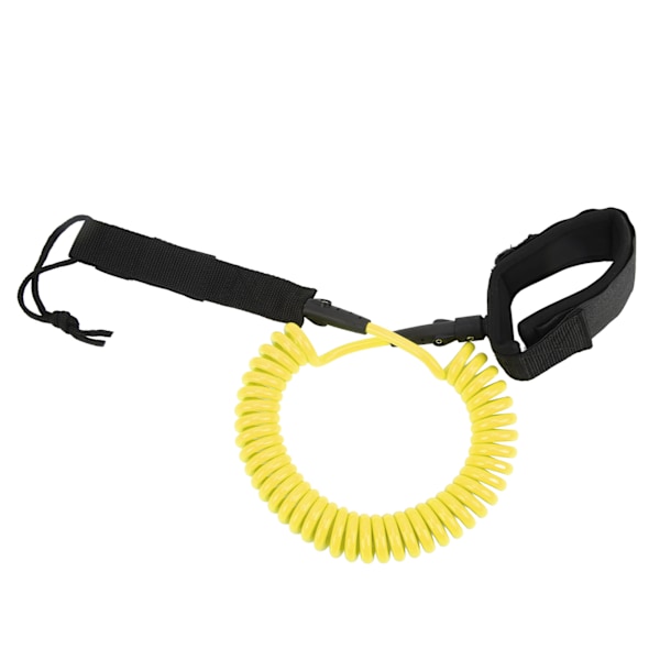 Surfing fotrep 7mm 10ft spiralfjäder hög elastisk justerbar lätt för paddelbräda surfbräda gul