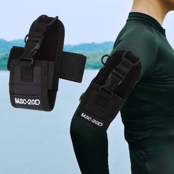 Lett armveske i nylon med armbånd for MSC 20D Walkie Talkie