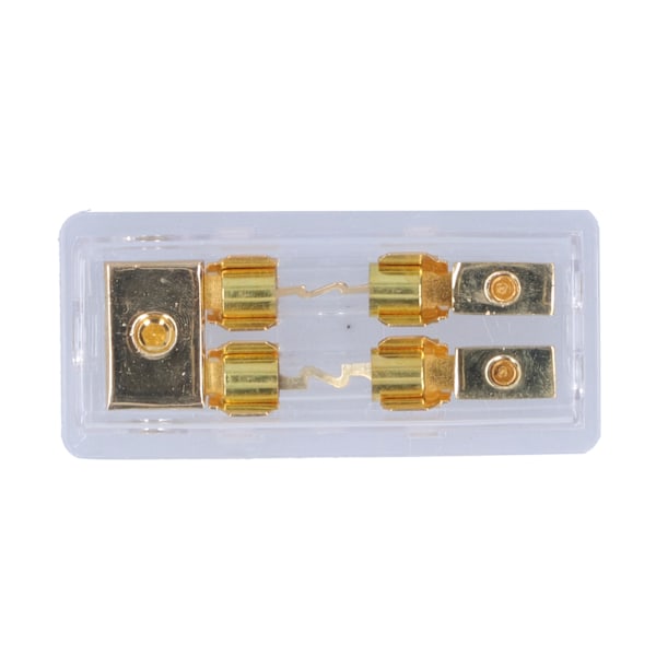 1x0GA inn/2x4GA ut Power Distribution Block Sikringsholder Elektrisk Beskyttelse for Bilstereo Audio