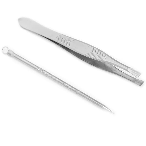Pincet Blackhead Remover Kit Rustfrit Stål Hår Ance Fjernelse Pimple Popper Værktøjssæt