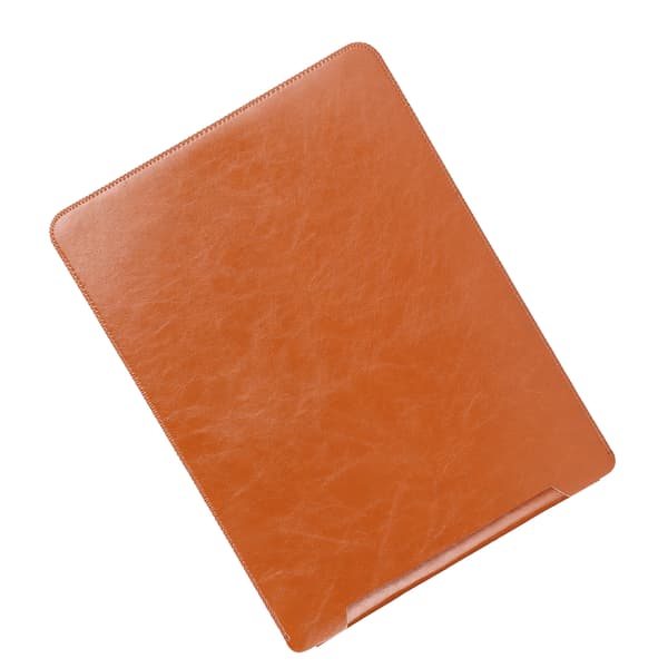 Bærbar Sleeve Taske Mikrofiber Notebook Computer Beskyttende Foringspose Tilbehør til MacBook Pro Lys Brun