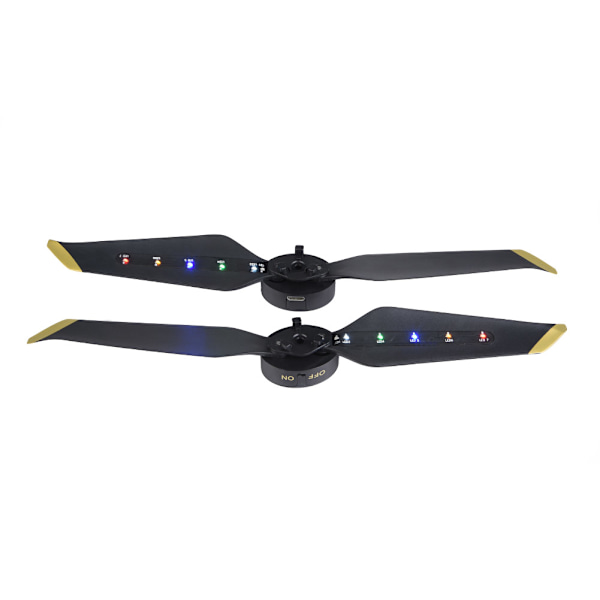 8743 Genopladelige LED-blinklys med lav støj til natflyvning til DJI Mavic 2 PRO/ZOOM (1 par)