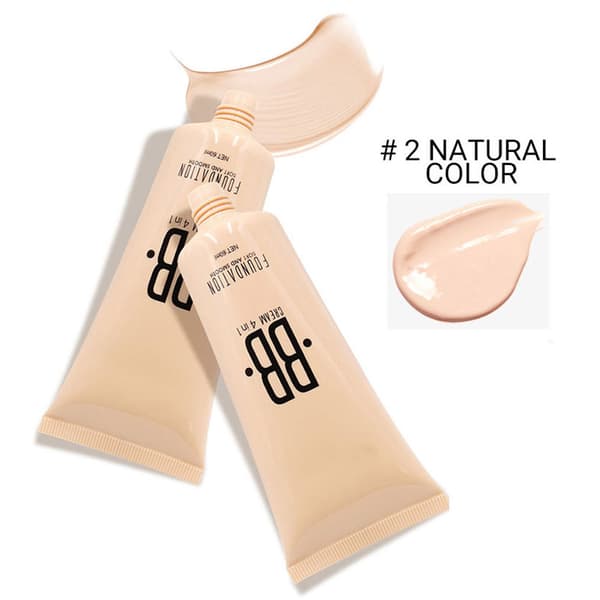 Profesjonell flytende sminkefoundation Langvarig feilfri concealer kosmetikk 2#