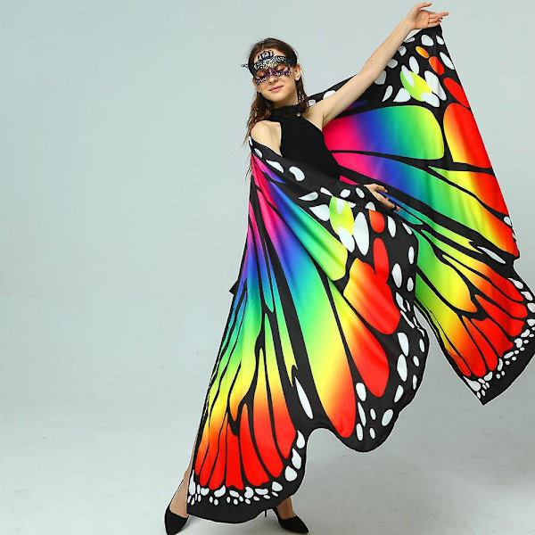 Fjärilsvingar för Vuxen Halloween Kostym, Karneval, Cosplay - 2 st (168*135cm)