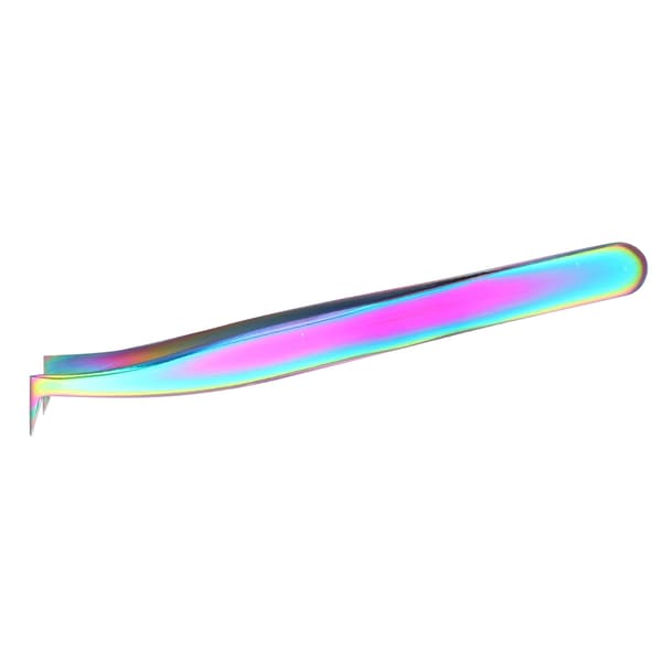 Vipper Extensions Pincet Rustfrit Stål Høj Præcision L Vinklede Spidser Farverig Volume Vippe Pincet