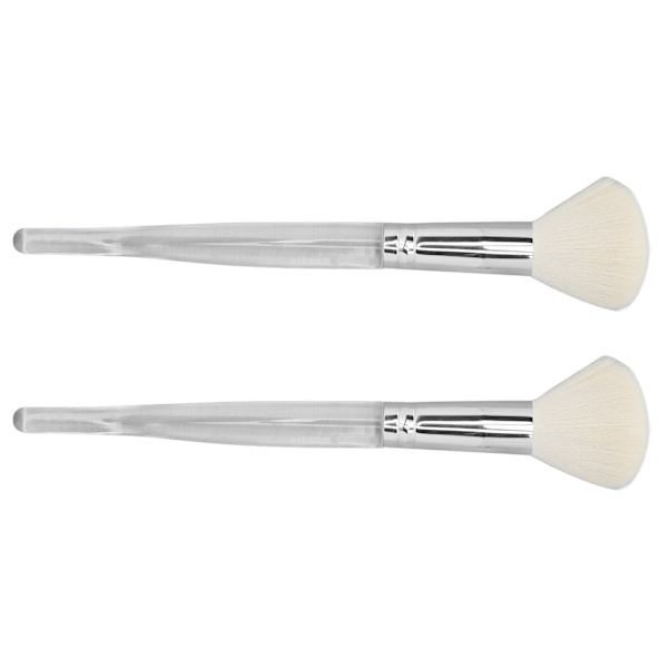 2 stk makeup børste blød elastisk tæt uld stor dækning Præcis påføring pulver børste til makeup pulver blusher