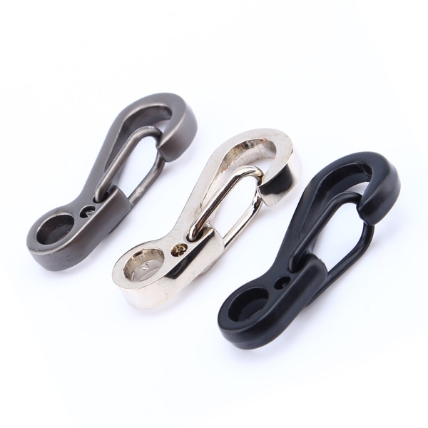 Mini EDC Carabiner Snap Spring Clips Hook Survival Keychain Tool