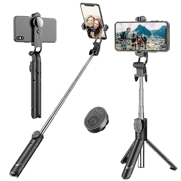 Selfie Stick Tripod Bluetooth, 45 tommer Telefon Tripod, Iphone Stand Tripod